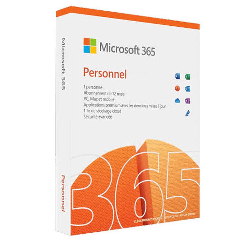 Clé Office 365 Personnel 1 Utilisateur 1 An